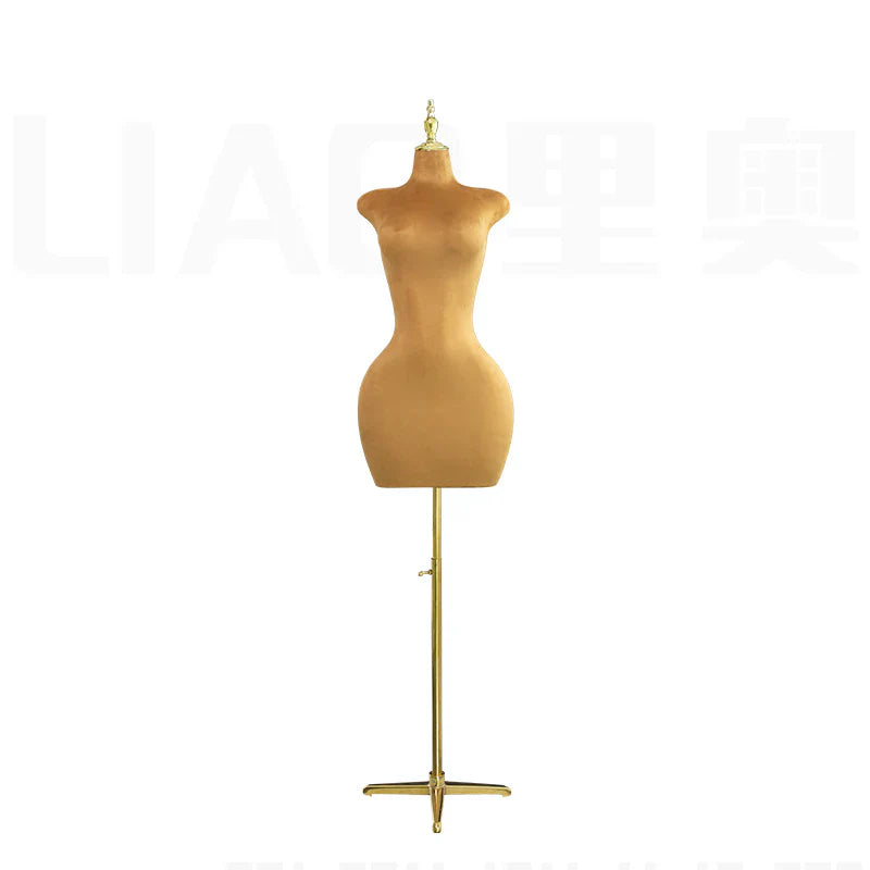 Plus size Velvet half body mannequin female Torso Big breasts big butts Upper Body Dress Form women clothes store