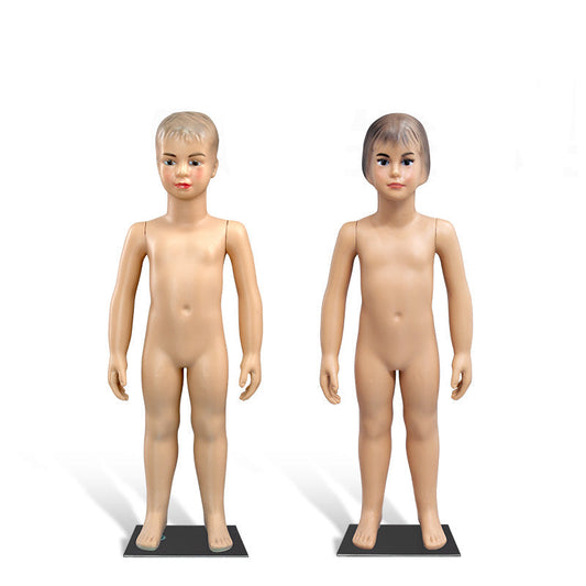 Cheap Plastic Full Body Stand Mannequin Boy and Girl Dummy Model for Infants and Children Clothes Display Head Type Baby Manikin