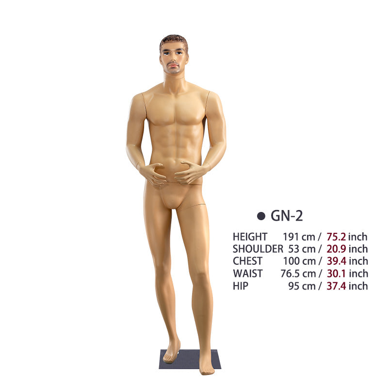 US Stock Hot Sale Male Plastic Mannequin Muscular Plus Size Fashion Mannequins Dummy for Clothes Boutique Display
